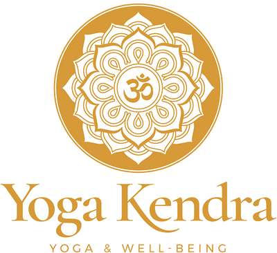 Yellow and white mandala logo